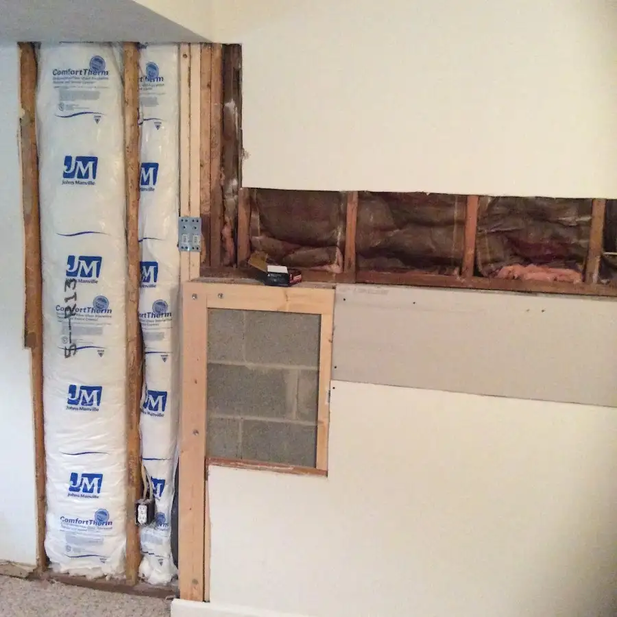 Wall insulation replacement during Odor Removal & Deodorization in Fort Mill